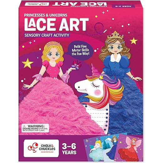 Chalk and Chuckles Unicorn Lace Art Kit