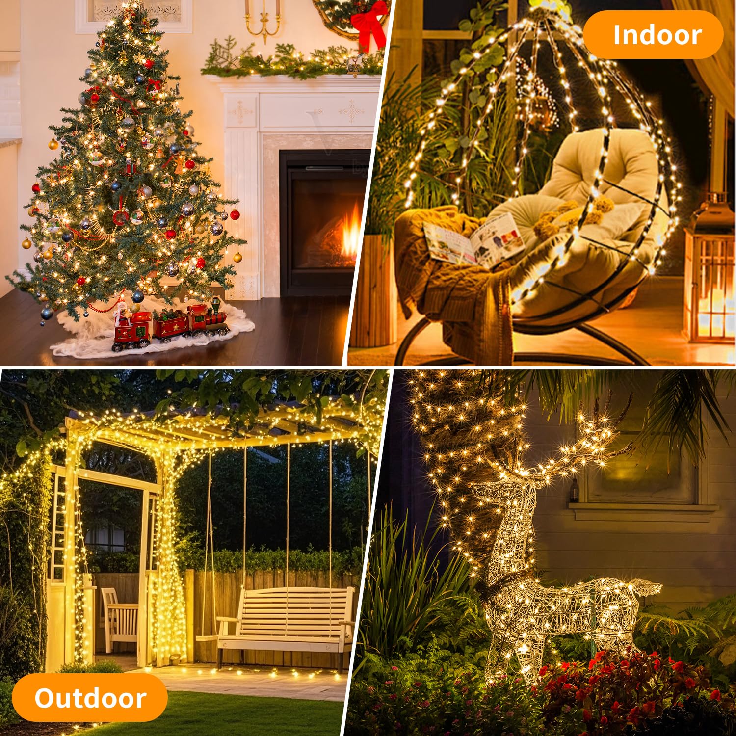 Hoteril Luces solares Led Exterior Jardin, 3 x 17M 150 LED Guirnaldas Luces Exterior Solar, IP65 Luces Solares Exterior con 8 Modos, Guirnalda Luces Exterior para Jardín, Terraza, Boda, Decoración