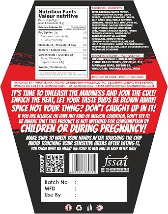 Jolochip Last-Chip-Challenge Pack of 1 | Extreme Spicy Tortilla Chip | Hottest Chip in the World | Ultimate Hot Snack | 5 Grams