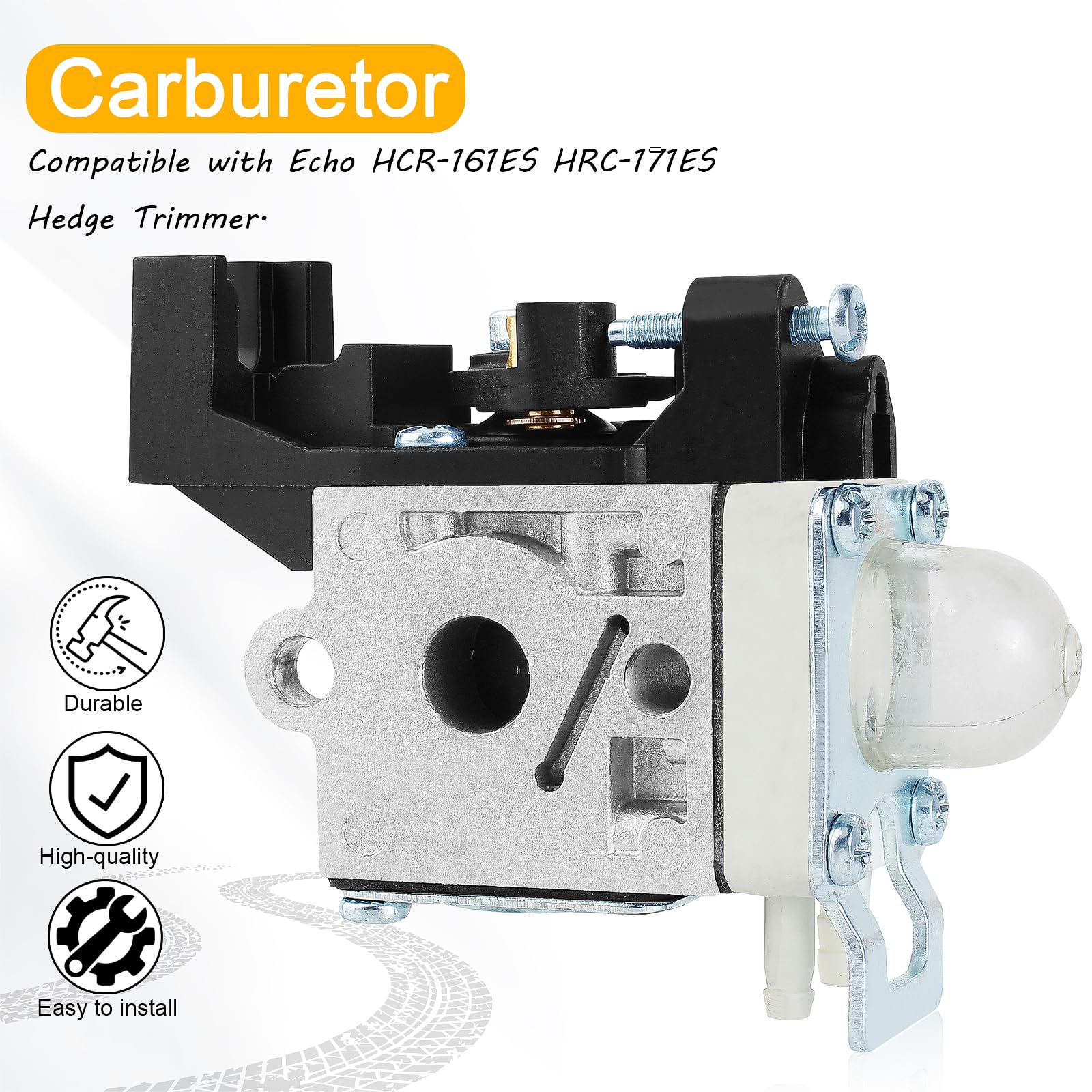 QAZAKY Carburetor with Gasket Primer Bulb for Zama RB-K92 RB
