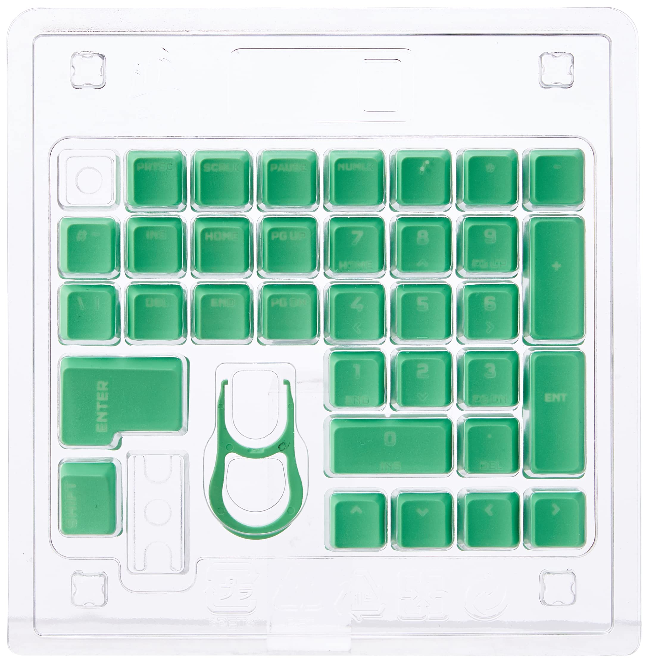 Corsair PBT Double-Shot Pro - Kit de modificación de Teclas (Teclas PBT de Doble Disparo, compatibilidad estándar de Fila Inferior, Superficie Texturizada, Paredes de 1.5 mm de Grosor con Fuente