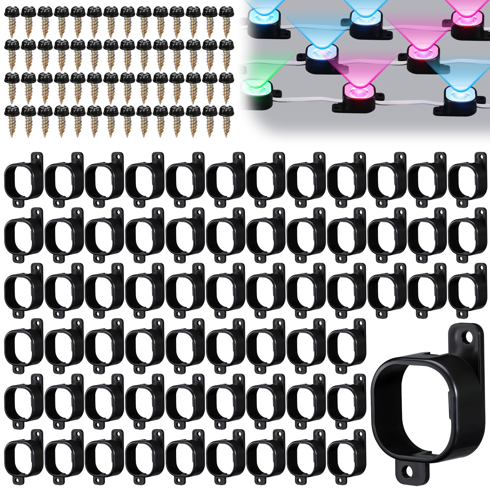 Beeveer 150 Set Light Clips Compatible with Govee H706 H806 Pro Lights