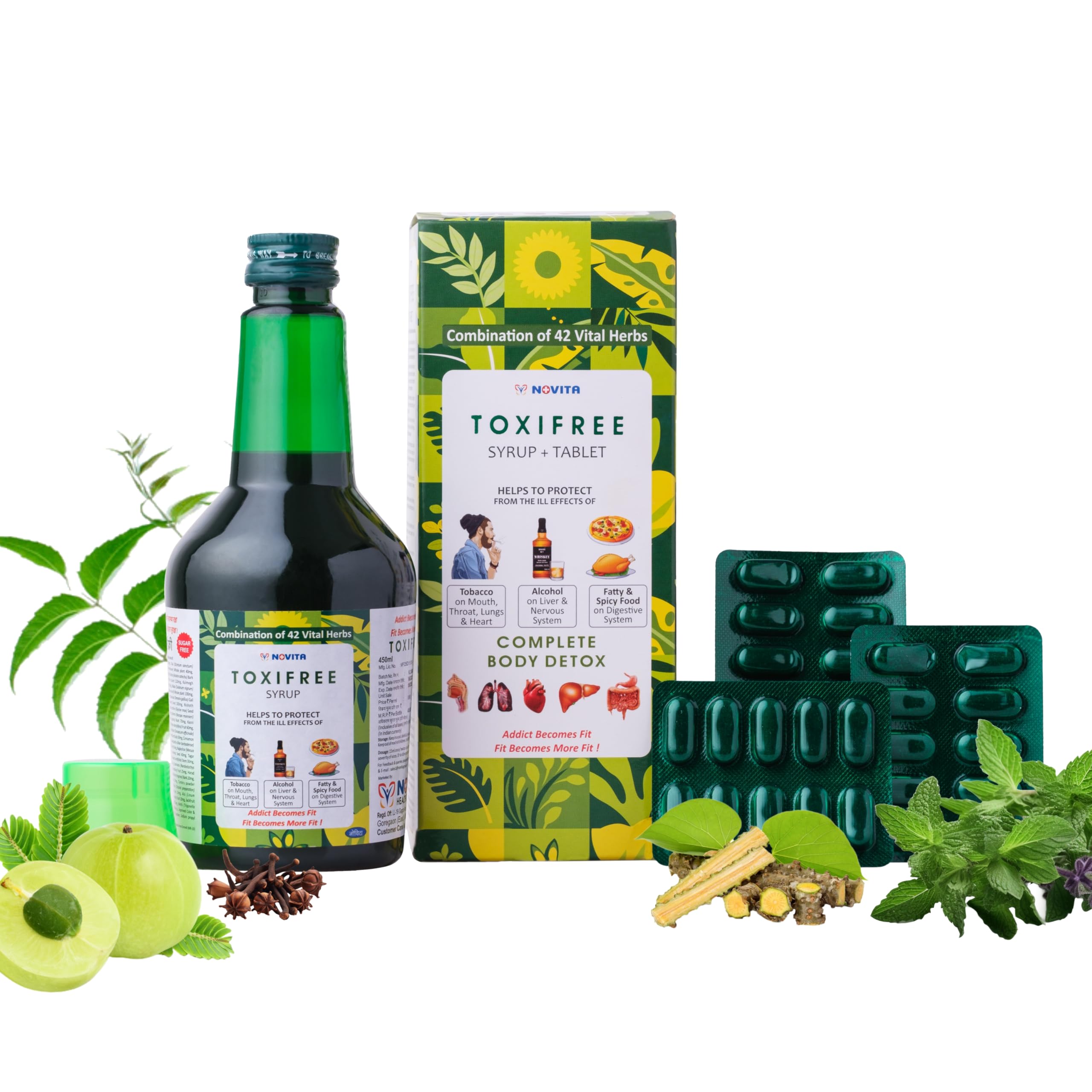 Buy NOVITA Toxifree Ayurvedic Cellular Repair Syrup (450 Ml