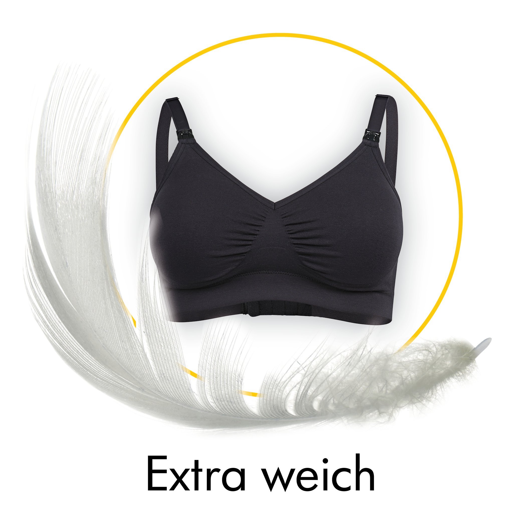 Medela Medela Komfort BH, Reggiseno premaman Donna, Nero (Schwarz 1)