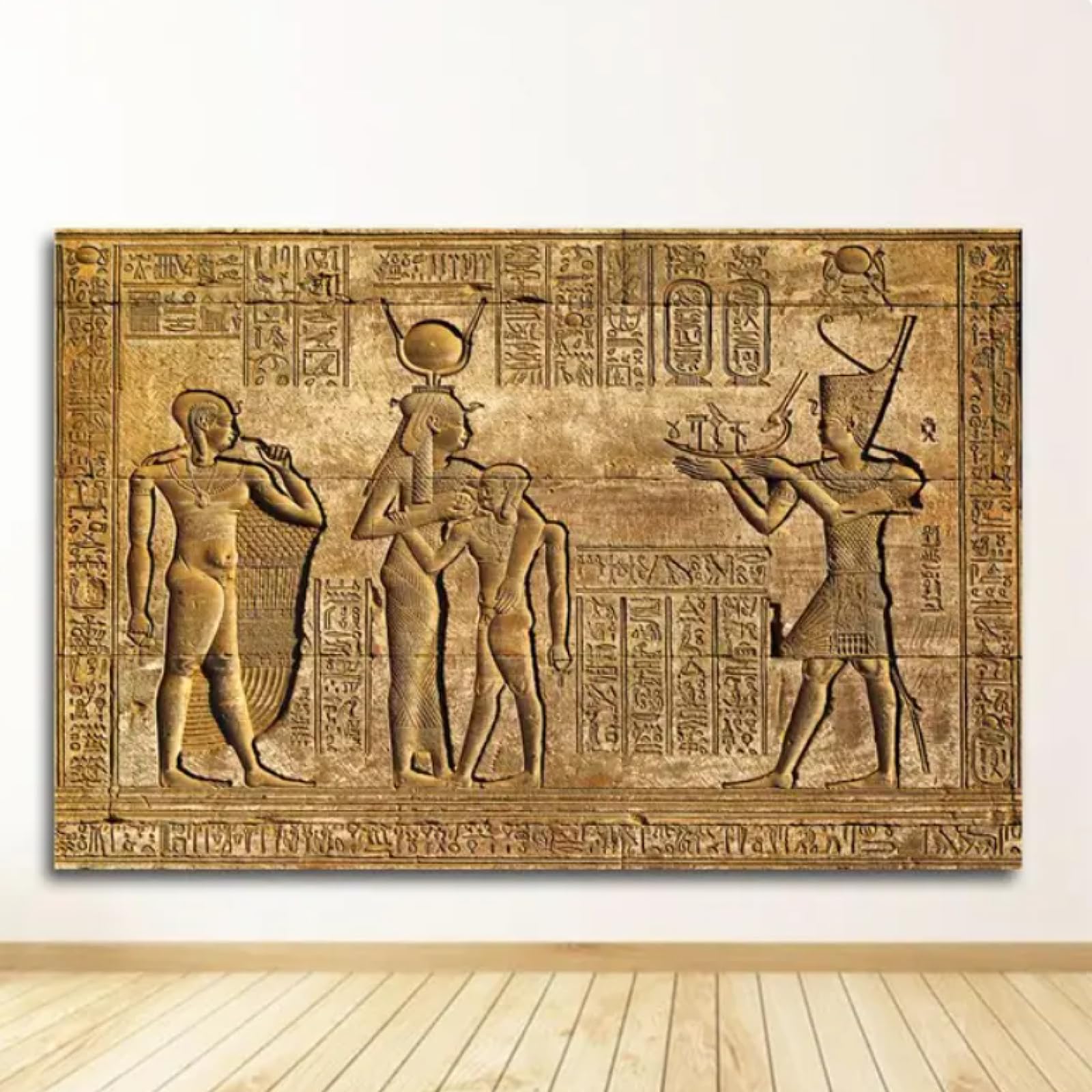 Amazon.co.jp: BAIQIAOLIYI ファラオ古代エジプト壁画ポスタープリント