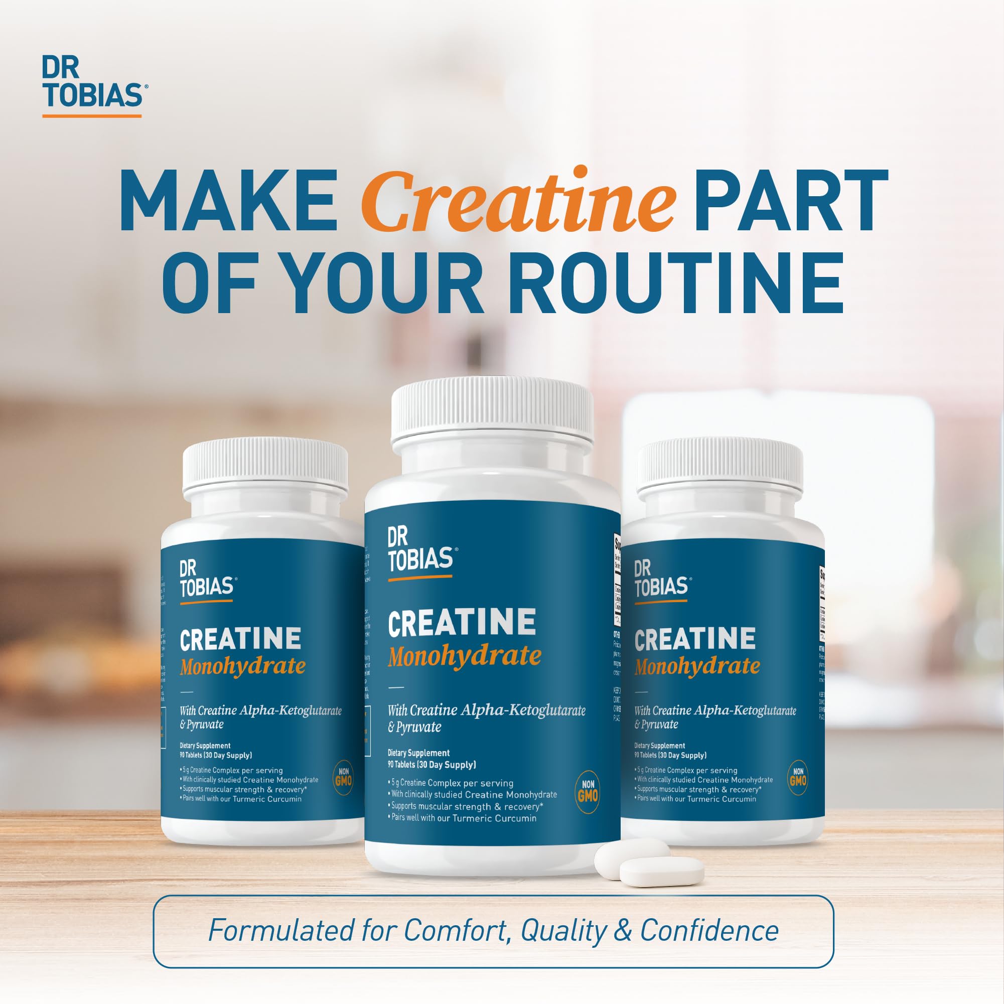 Dr. Tobias Creatine Monohydrate Complex 5 g 90 Tablets | Creatine Pills — Amazon image 6