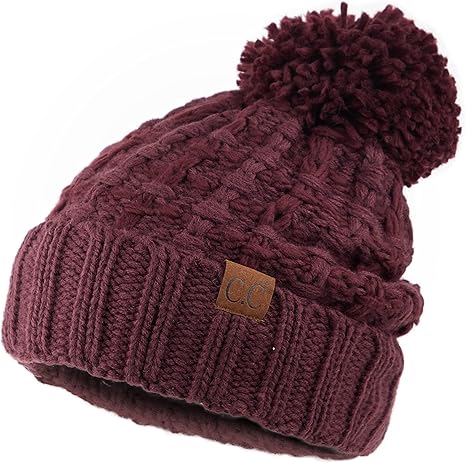 C.C Slipstitch Pom Beanie Hat main image 1