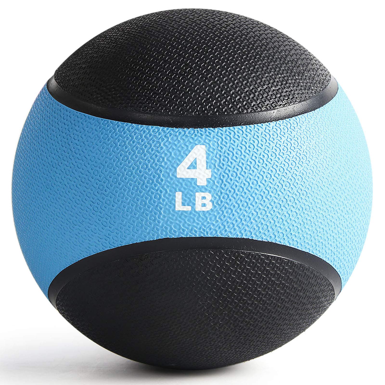 RitFit Weighted Medicine Ball - Non-Slip Rubber Shell & Dual Texture Grip - Workout Exercise Ball for Core Strength, Balance Training, Coordination Fitness - Multiple Weights & Colors