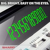 Vista 4 de Sharp EL-1801V calculadora-impresora compacta de 12 dígitos