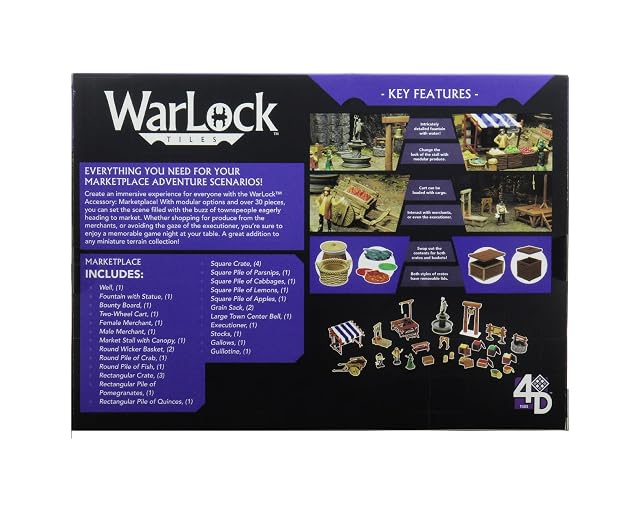 Foto 3 de 7 de Wiz Kids LLC, Warlock Tiles: Accessory - Marketplace, Accessory, Ages 14+