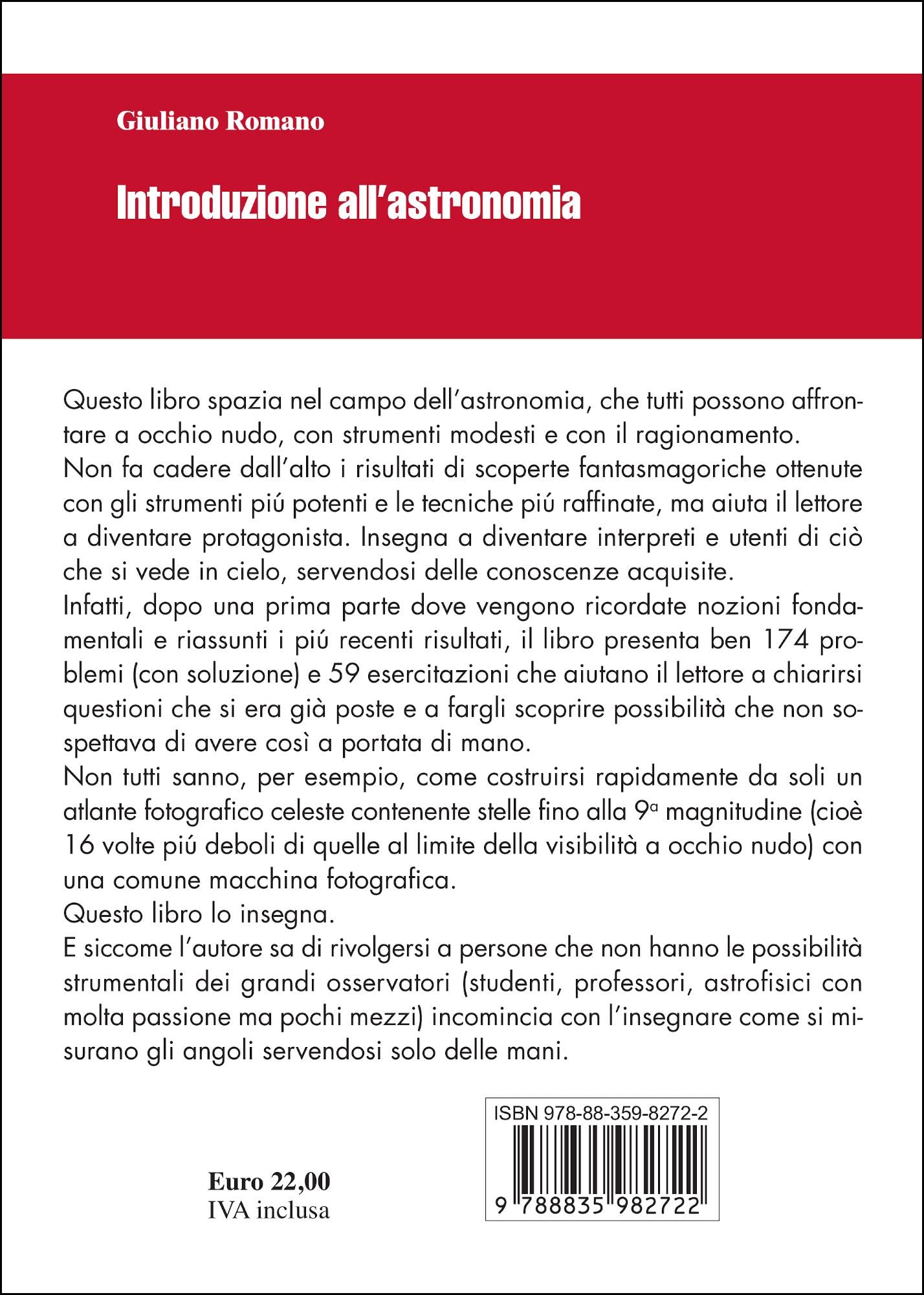 Introduzione all'astronomia. Esercitazioni e problemi per lo studio dei fenomeni celesti