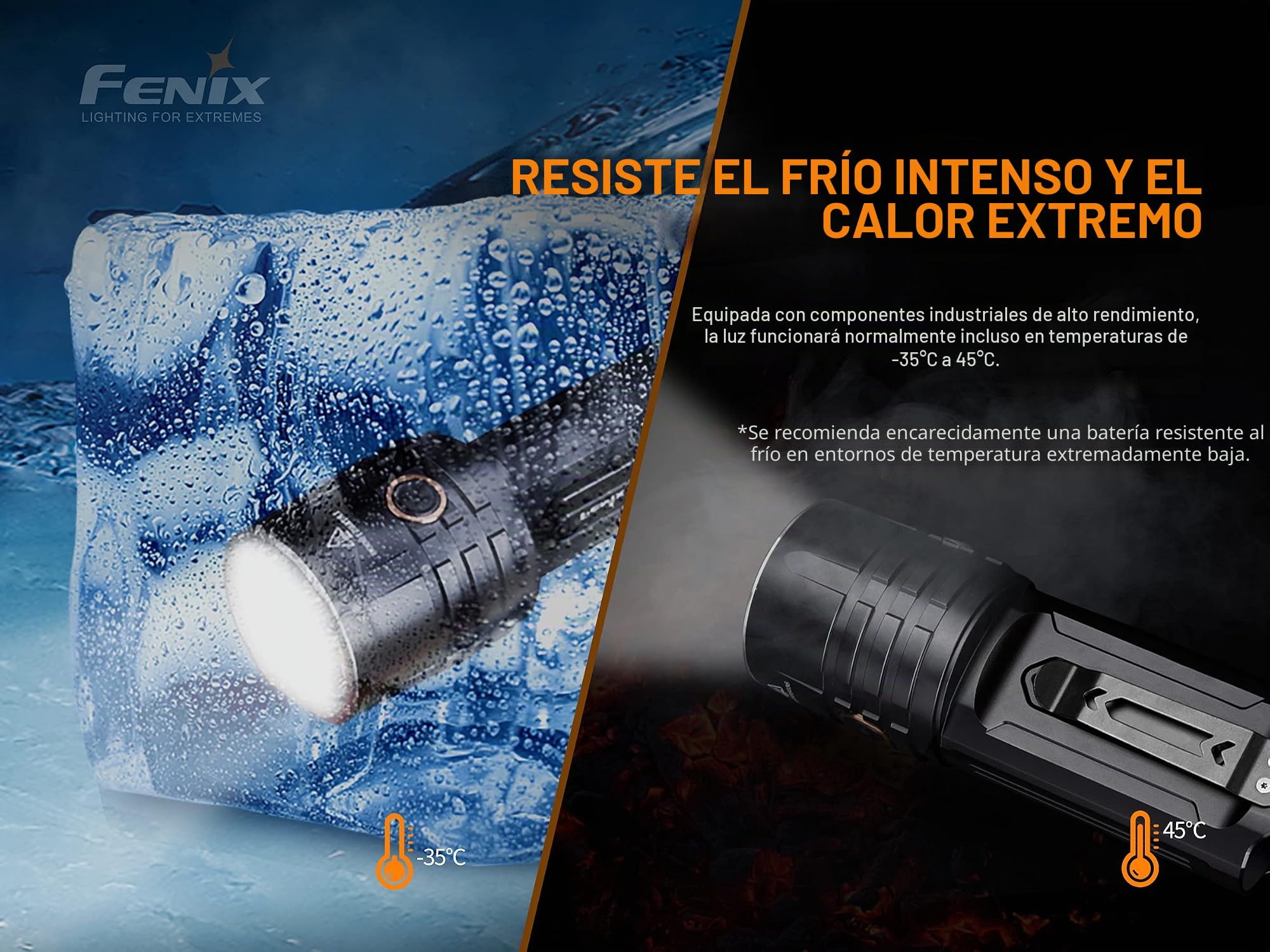 Fenix LR35 Linterna LED 10000 Lumen