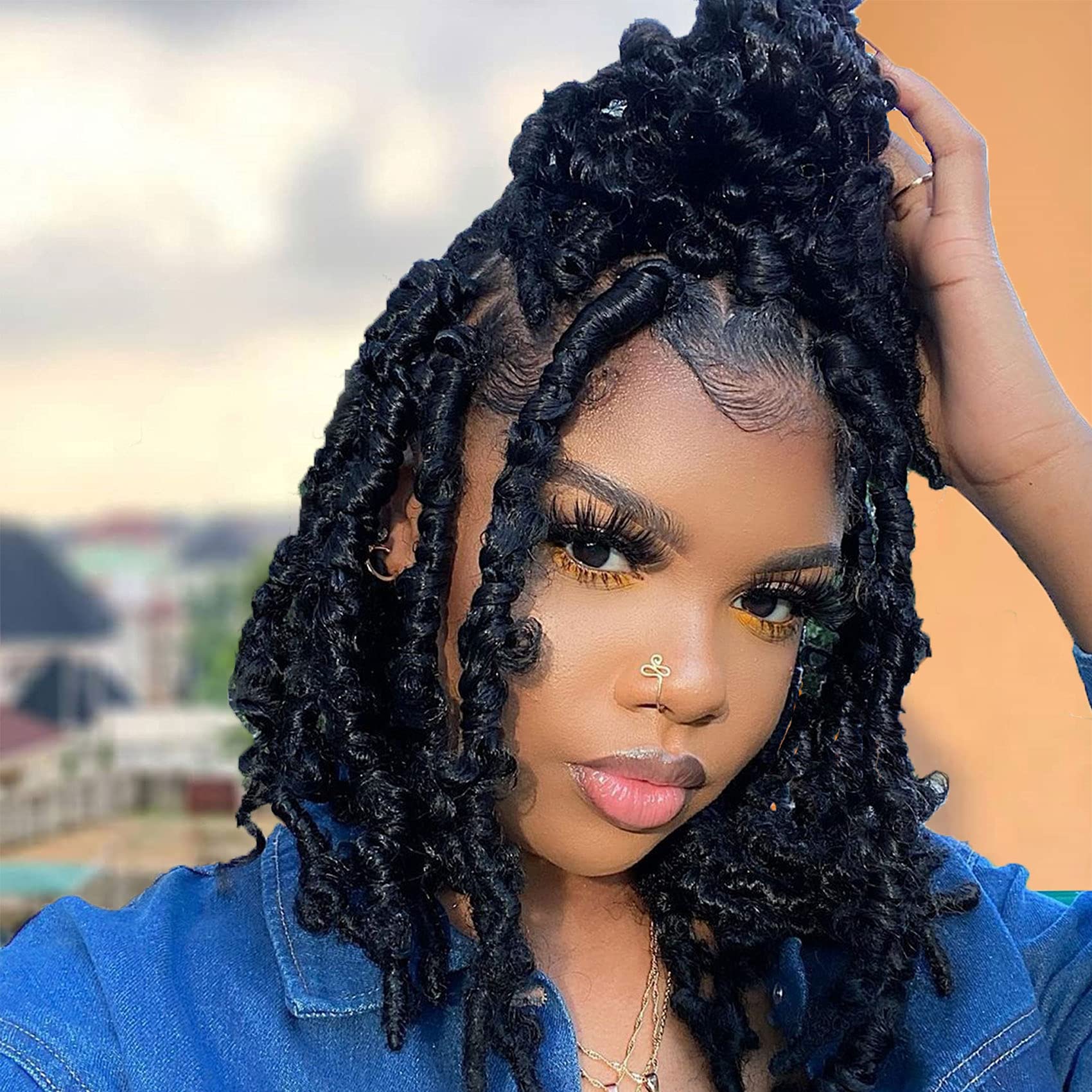 Buy Butterfly Locs Crochet Hair 10 Inch Pre Looped Butterfly Locs 7