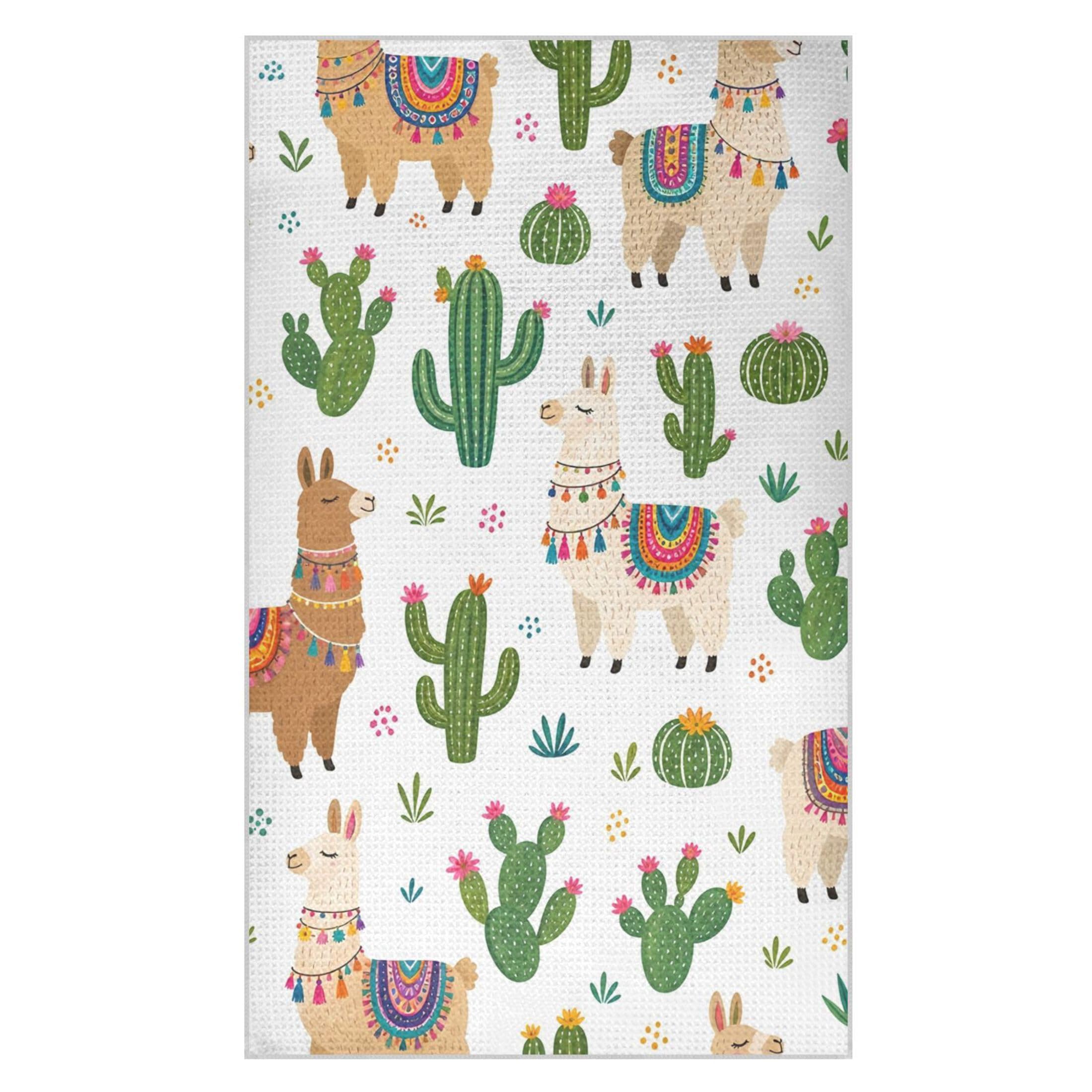 Kutsu Alpaca Waffle Weave Kitchen Towels Absorbent Quick Drying Dish Towels for Kitchen, Decorative Tea Towel, 18x30 in