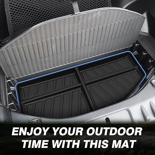 Vista 23 de Powerty Alfombrilla de maletero para Honda Pilot 2016-2021 2022, alfombrillas de carga TPE para todo tipo de clima, forro de carga para asiento