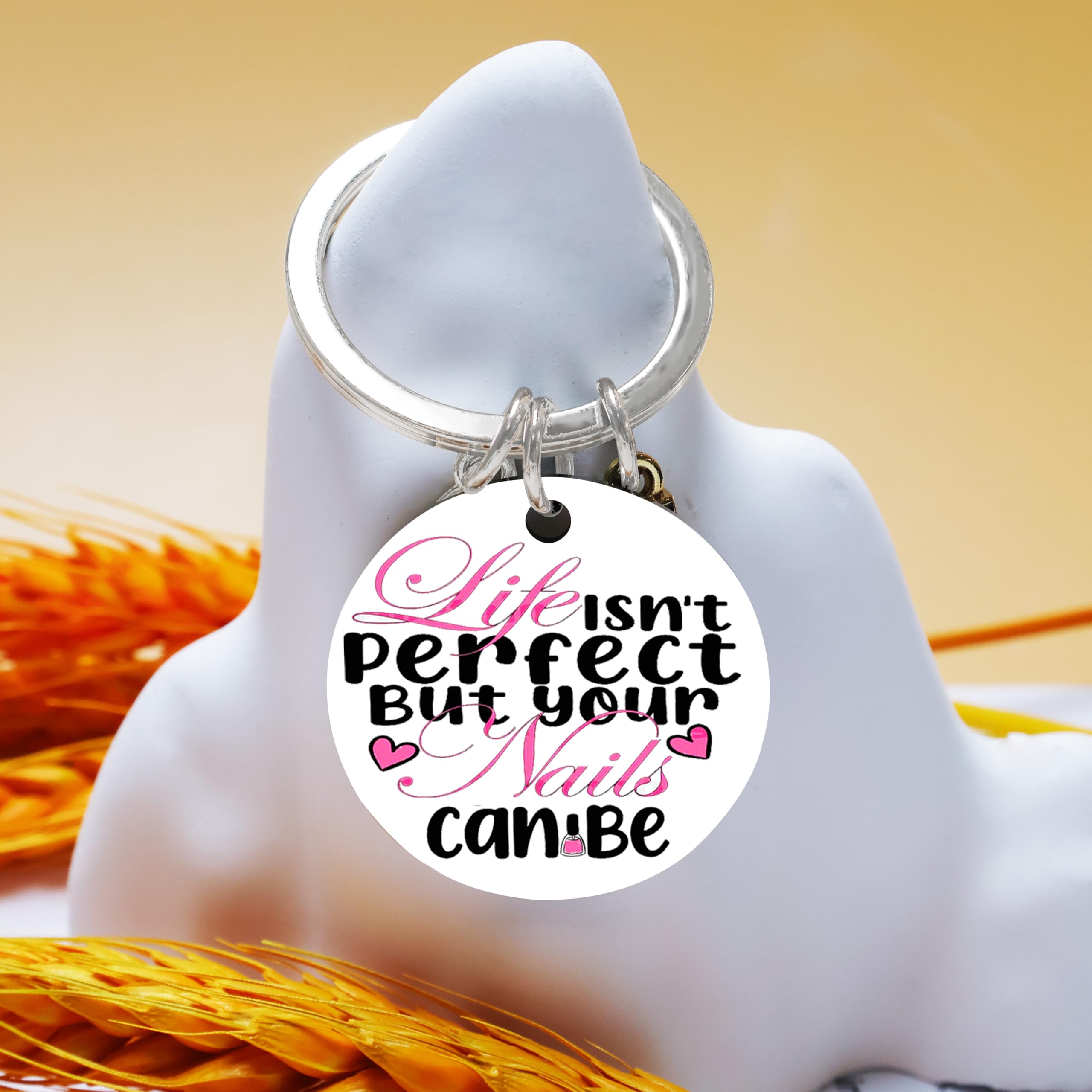 Nail Tech Gifts for Women Manicurist Keychain Nails Techs Artist Salon Gift for Nails Technician Manicurist Nail Tech Decor Gifts for Women Birthday Christmas Gift Ideas