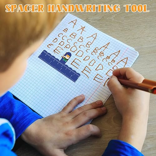 Miniatura 4 de Honoson 100 espaciadores de dedos para niños, herramienta de escritura a mano, espaciadores coloridos para dislexia de animales para escritura a