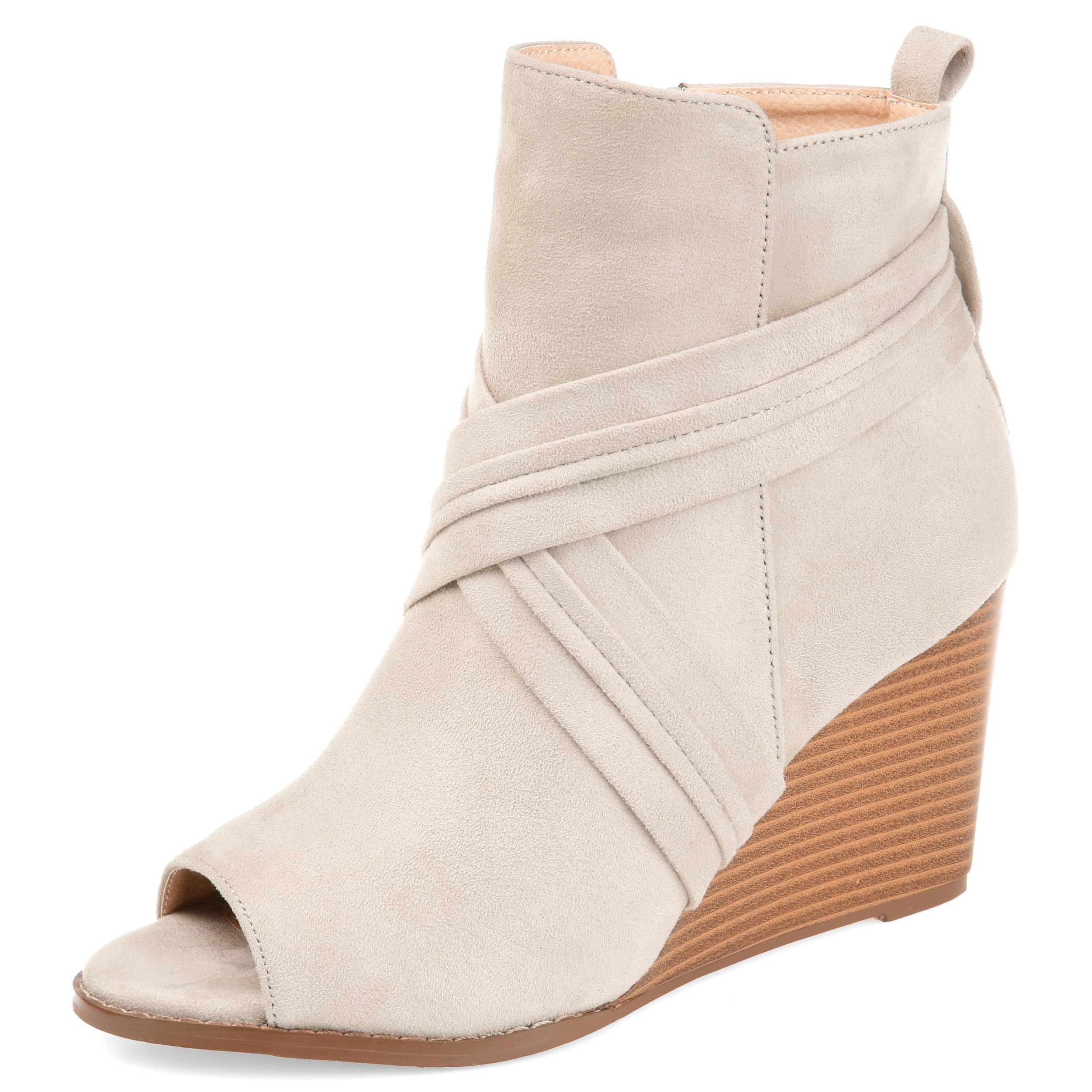 journee collectionWomens Sabeena Bootie Taupe, 10 Regular US