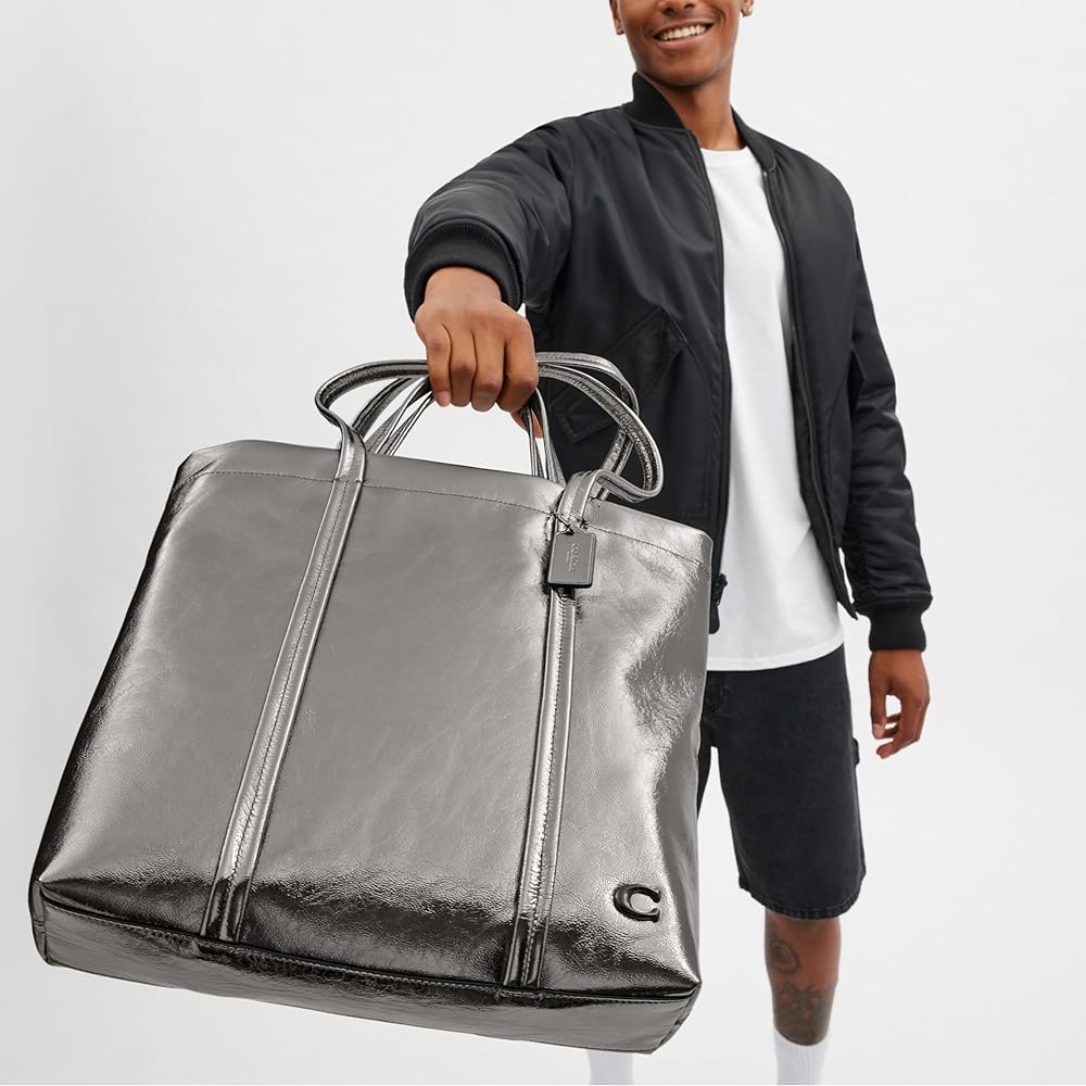 Amazon.com: COACH Hall Tote 33, Anthracite : Clothing, Shoes