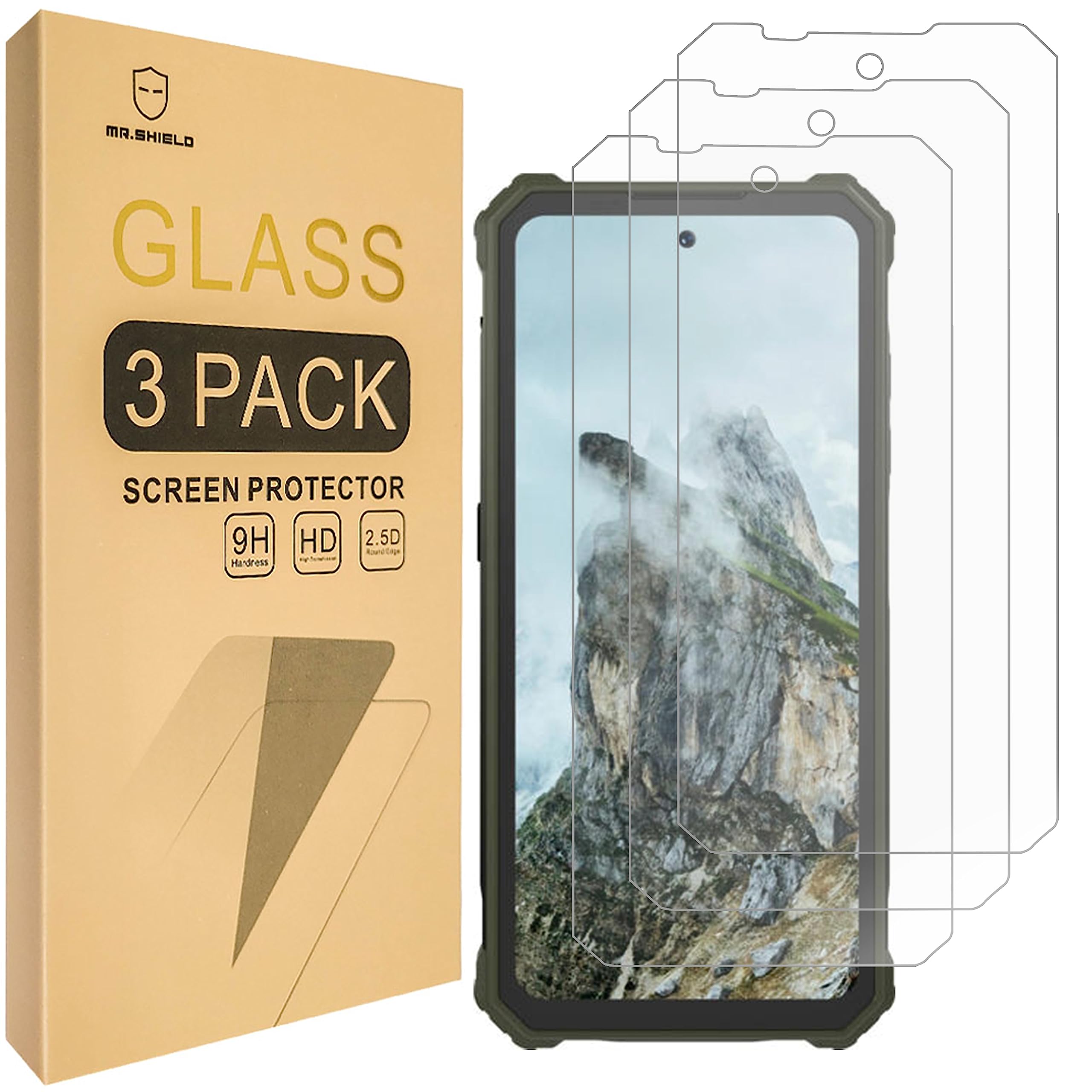 Mr.Shield Screen Protector compatible with IIIF150 R2022 [Tempered Glass] [3-PACK] [Japan Glass with 9H Hardness]