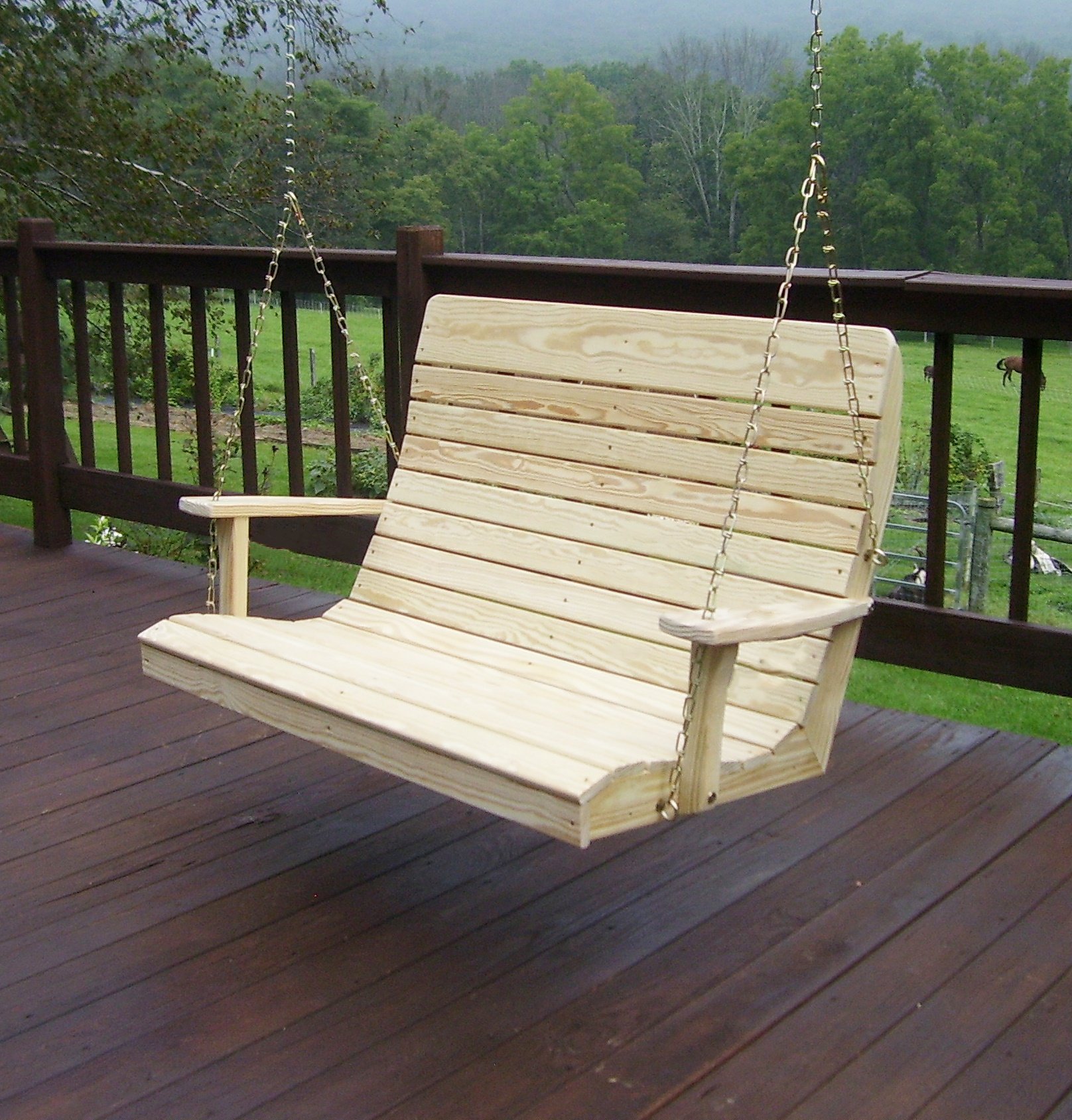 Buy 4' Porch Swing, 4 ft Outdoor Hanging Porch Swings, Traditional