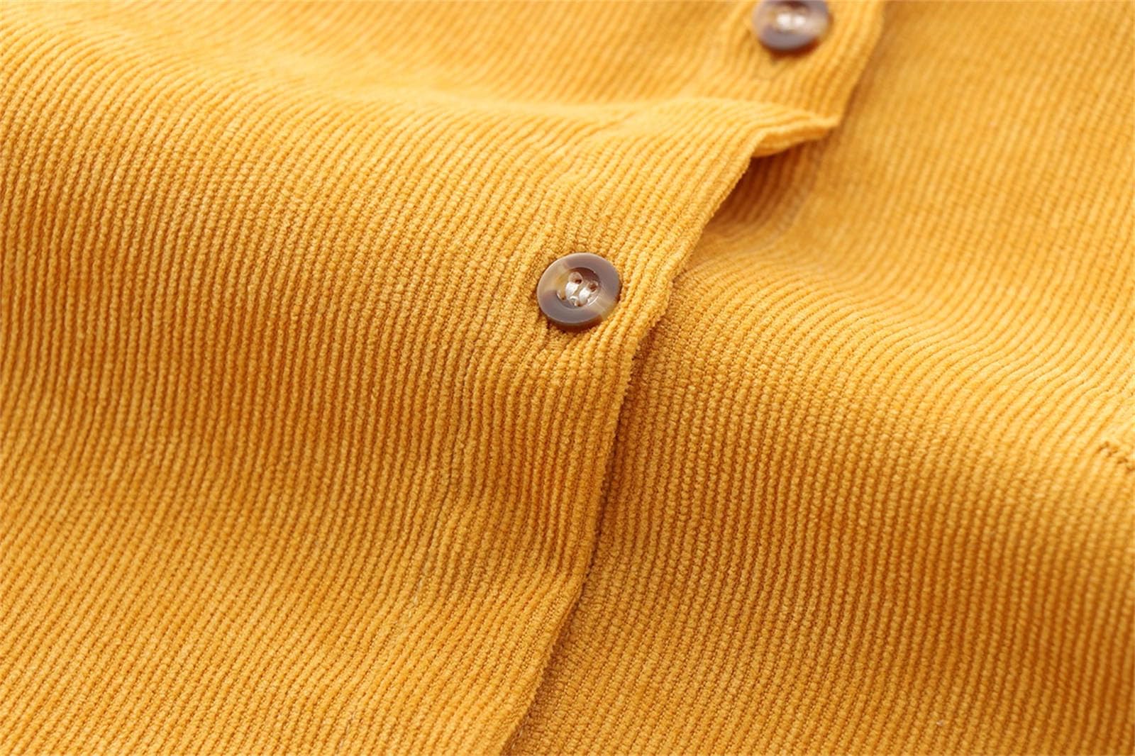 Camicia da donna a maniche lunghe in velluto a coste primaverile camicette da donna eleganti casual allentate abbottonate camicie top