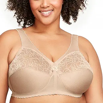 Glamorise Full Figure Plus Size MagicLift Original Support Bra Wirefree #1000