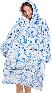 Narecte Cozy Oversized Blanket Hoodie Wearable Blanket Adults Soft Hooded Blanket Hoodie Birthday Gifts for Women Christmas