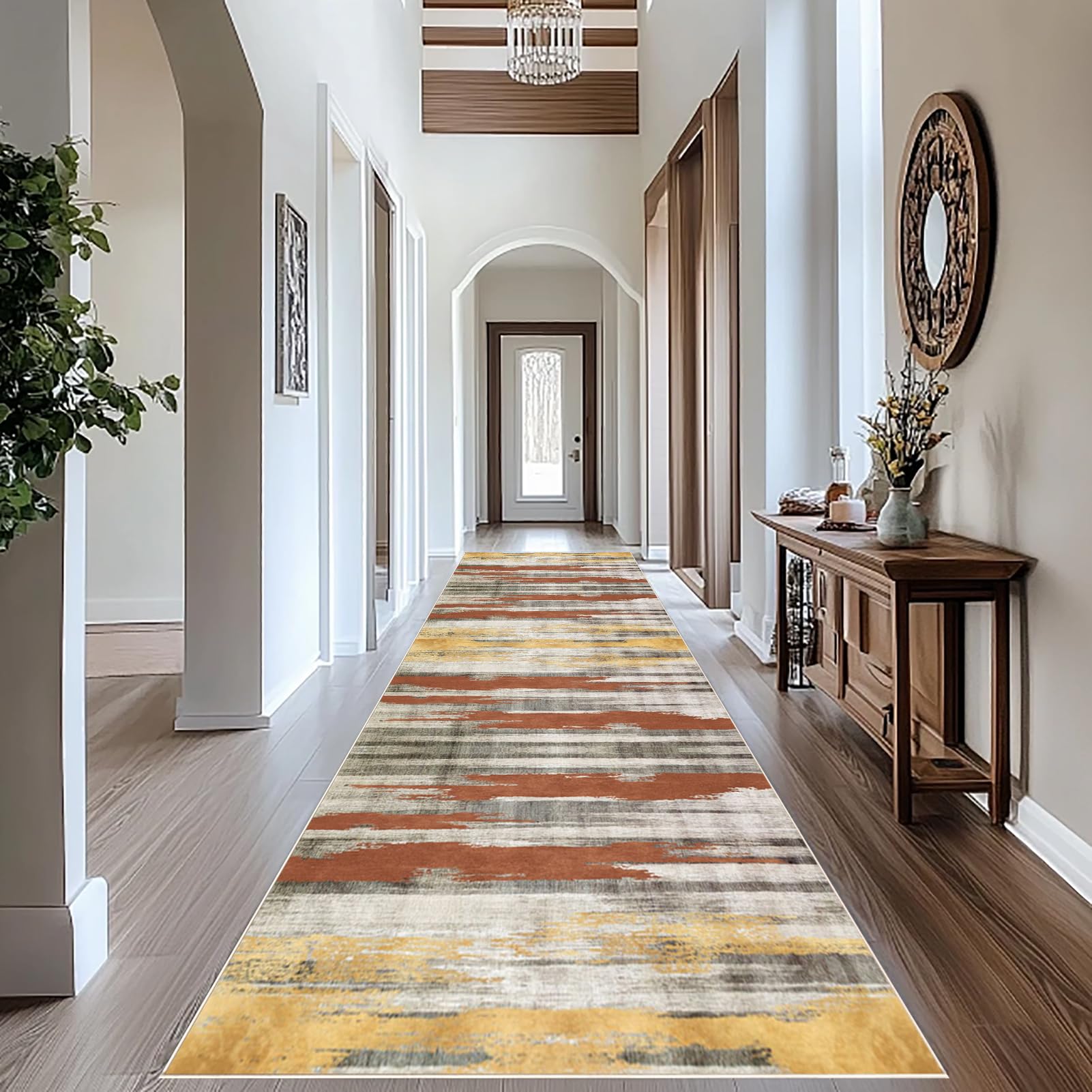 Rug Runners for Hallway Non Slip Carpet Runners for Hallways Long Kitchen Rug Washable Hall Runner mat 40 x 250 cm Area Rug Absorbent Carpet Floor Mat Narrow Corridor Rug Runner for Entrance Stair โ image 1