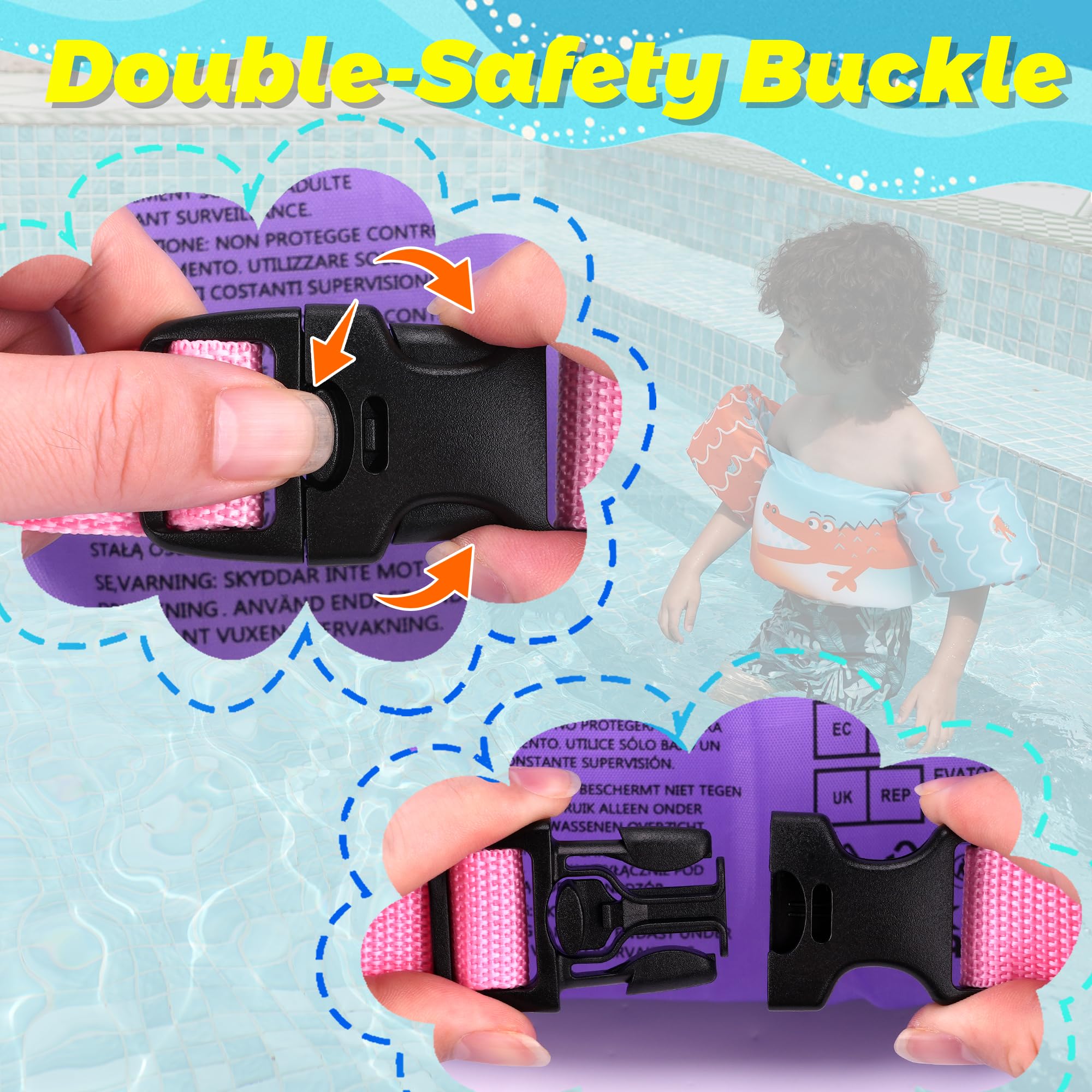 Kids Swimming Vest Life Jacket Learn-to-Swim Buoyancy Aid Vest Children Float Vest Kids Swimming Training Jacket Learn to Swim for Boys Girls Begin to Swim 3D Cartoon Swim Vest (Green,Medium)