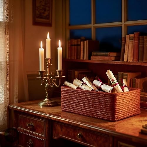 Miniatura 9 de Modern Granny Juego de 4 cajas de almacenamiento resistentes al agua hechas a mano, contenedores de almacenamiento, decoración del hogar, cubos