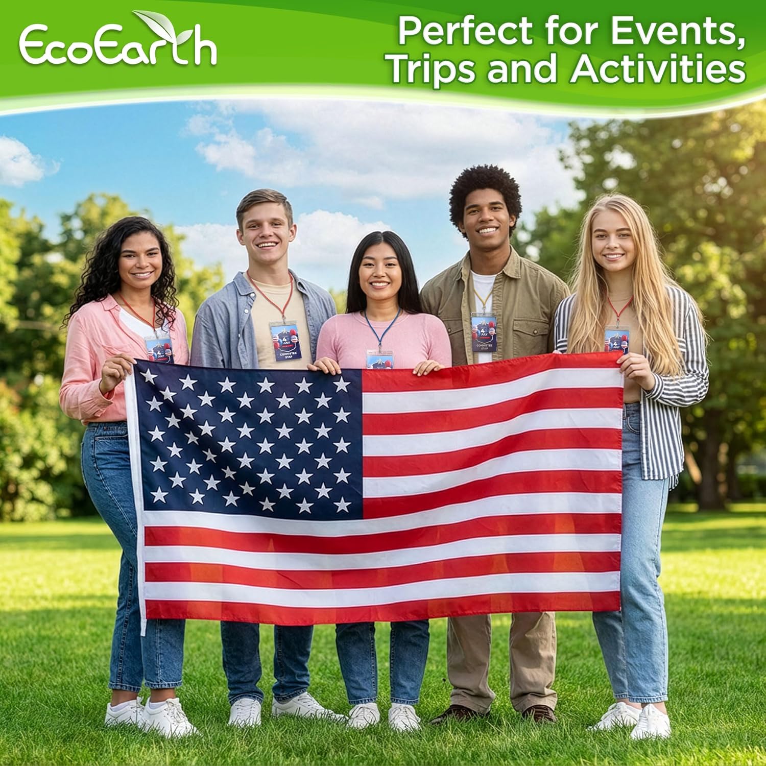 EcoEarth 4x6 Inch Passport & Card Holders with Soft Edge (Clear, 250 PK) - Extra Large (XXL) Vertical ID Holder - Resealable and Waterproof Identification Name Card Holder