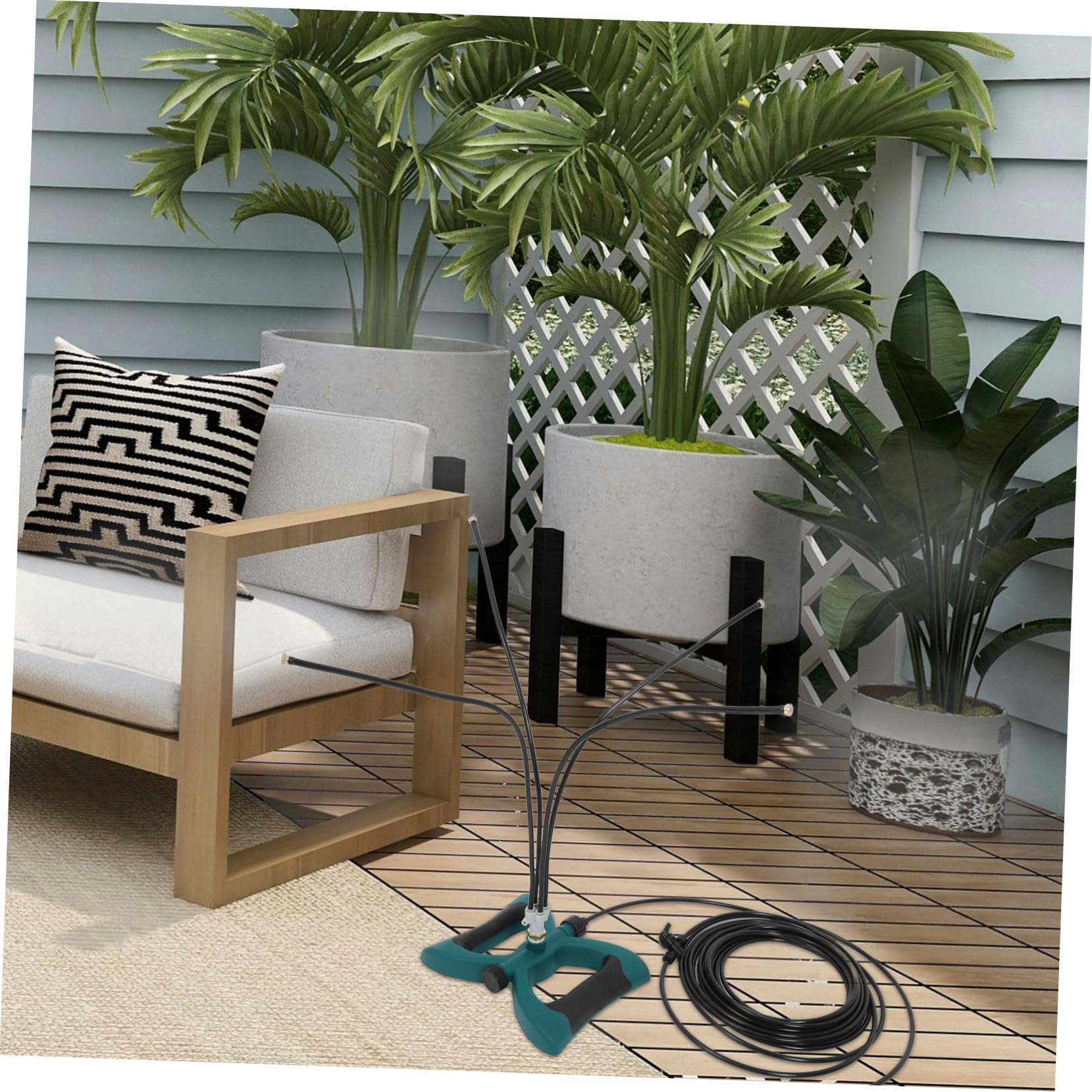 Gatuida Kit de Brumisation pour Ventilateur, Système Autonome Extérieur