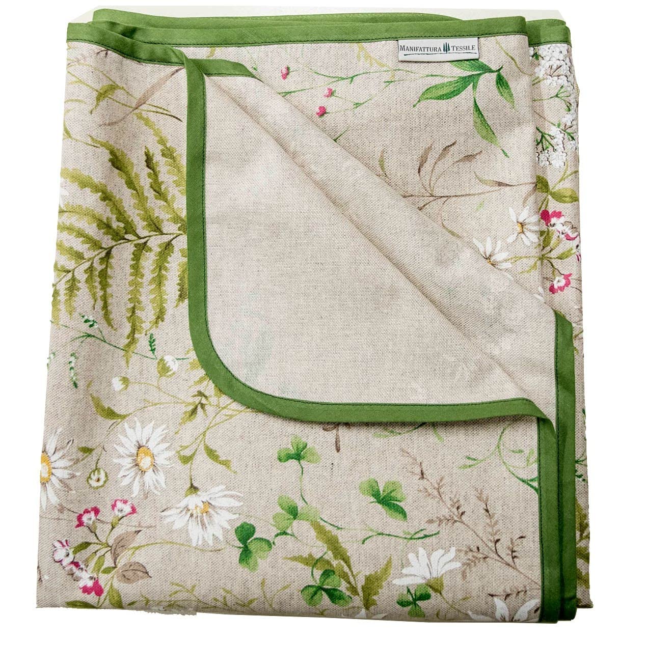 Mantel Antimanchas de algodón resinado Impermeable - Leña menuda, rectangularx14 320
