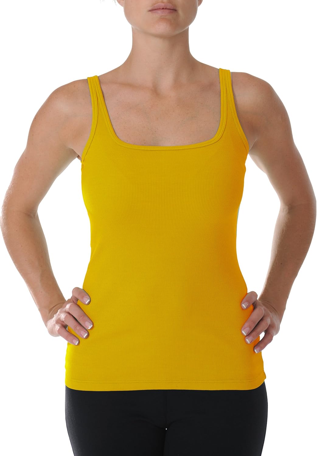 Beyond Yoga Square Neck Ribbed Tank