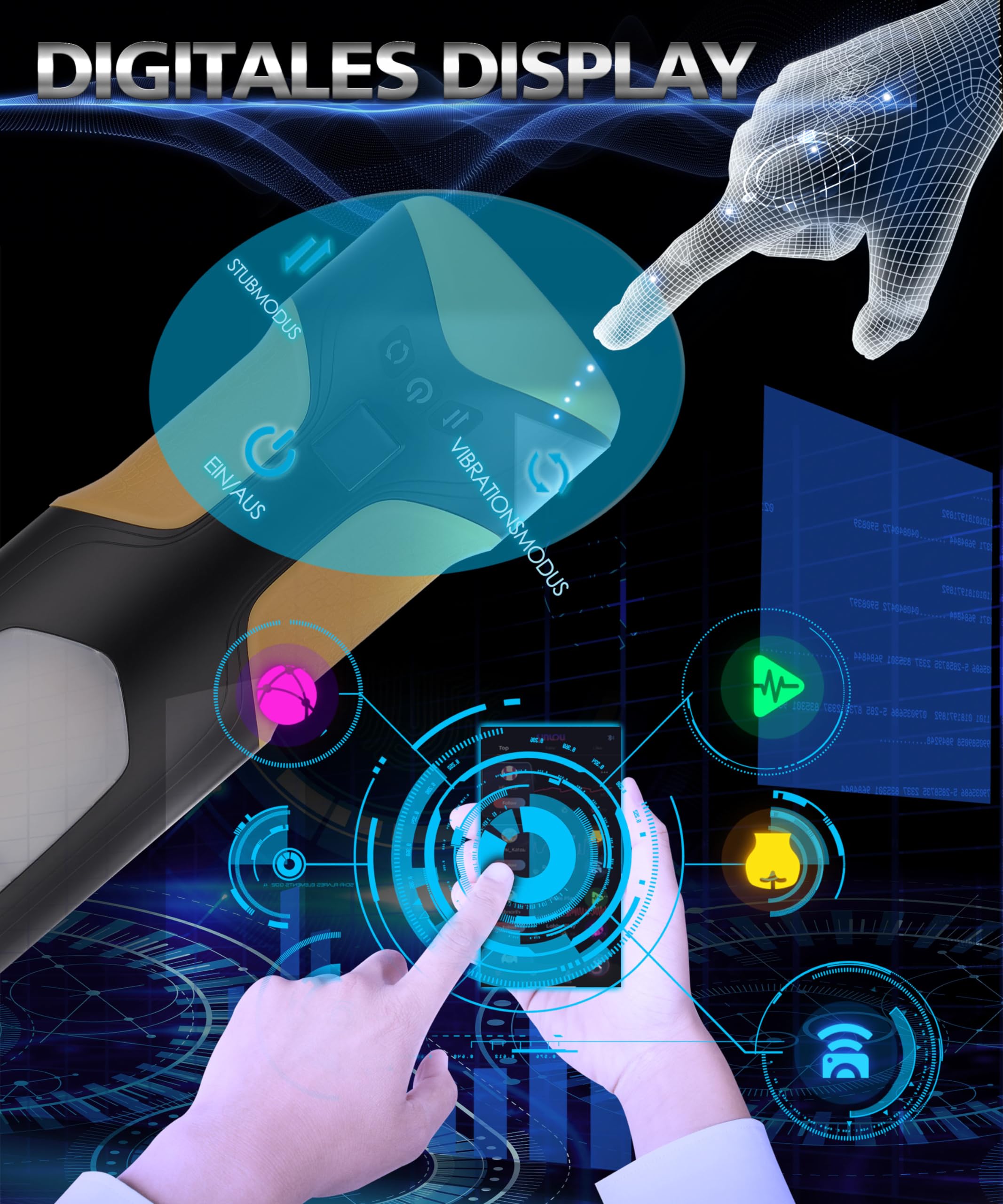 Elektrisches Cup-Masturbator-Spielzeug APP-Steuerung, Masturbieren für Männer mit 8 Modi, Teleskopfunktion und rotierender Massagefunktion, Pocket-Pussy-Penis-Masturbatoren, leicht zu reinigen