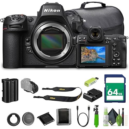 Nikon Z8 Professional Full Frame Mirrorless 8K Video & Stills Hybrid FX Camera+ Memory Card Wallet + 64GB Memory Card + 12 Inch Flex Tripod + More