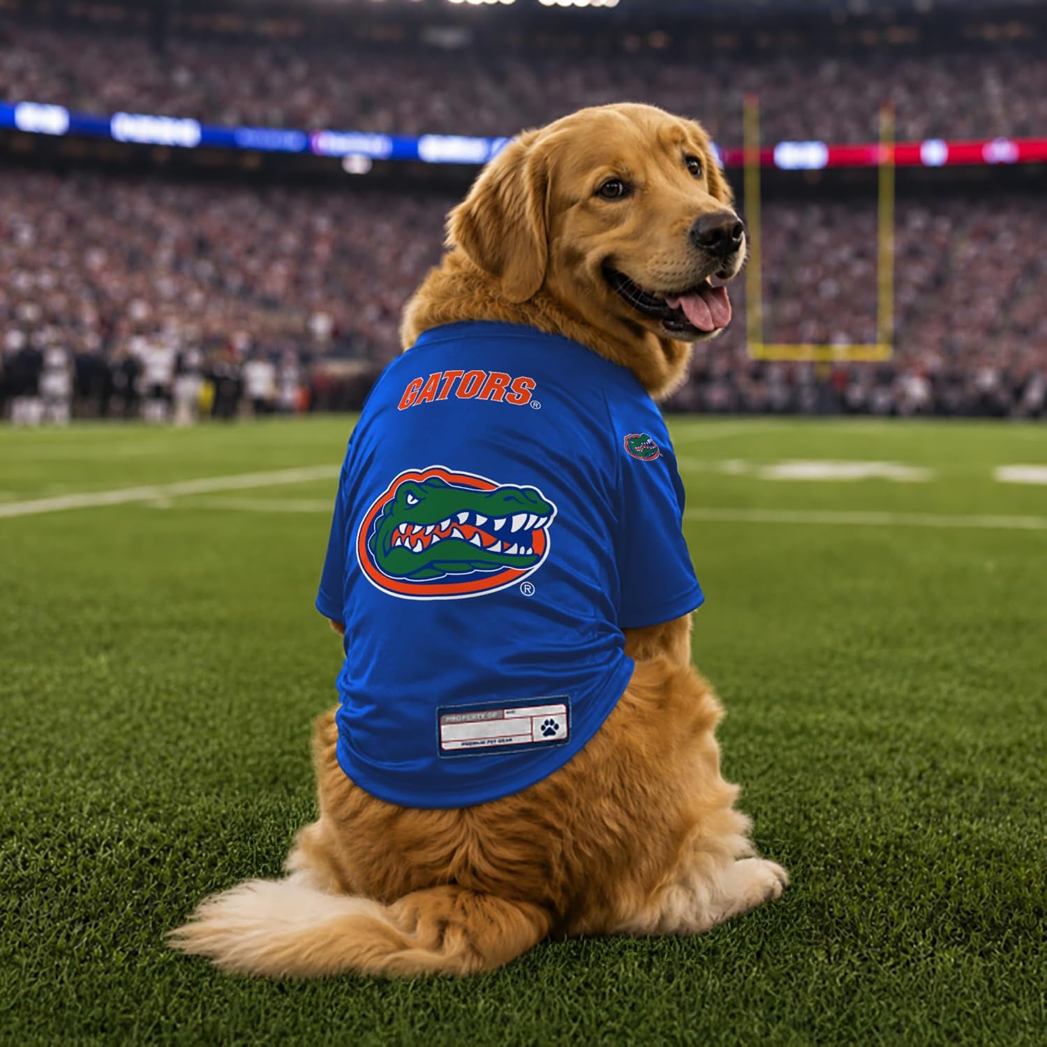 Littlearth NCAA Florida Gators Stretch Pet Jersey, Team Color, Medium image 3