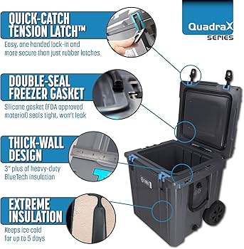 くらしゅ　XLサイズ Amazon.com : Cubix Outdoors QuadraX 46QT Wheeled Rotomolded
