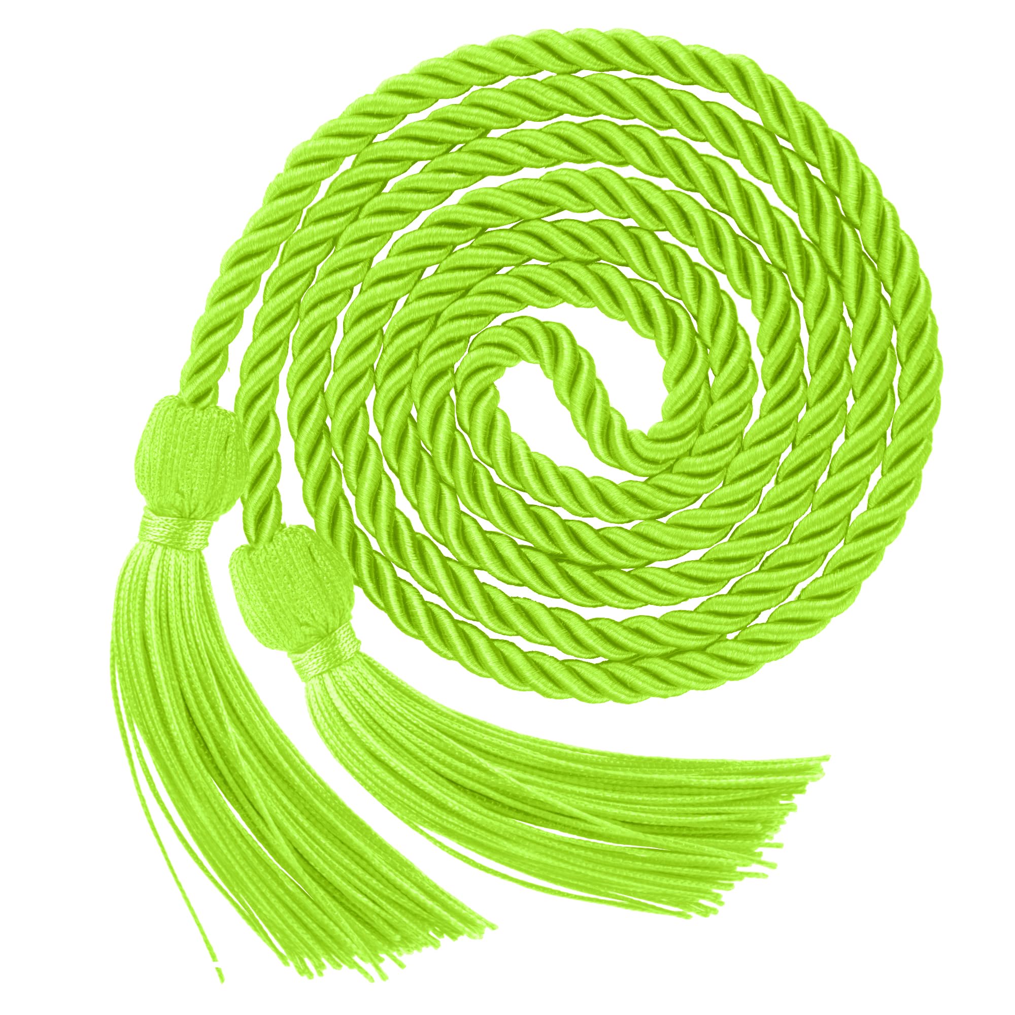 Graduation Cords, Lemon Green Cords, Graduation Honor Cords, 2026 Graduation Tassel Honor Cords, 67" Long Braided Cords for 2026 Graduation Decorations Bachelor Gown for Student Master Doctoral