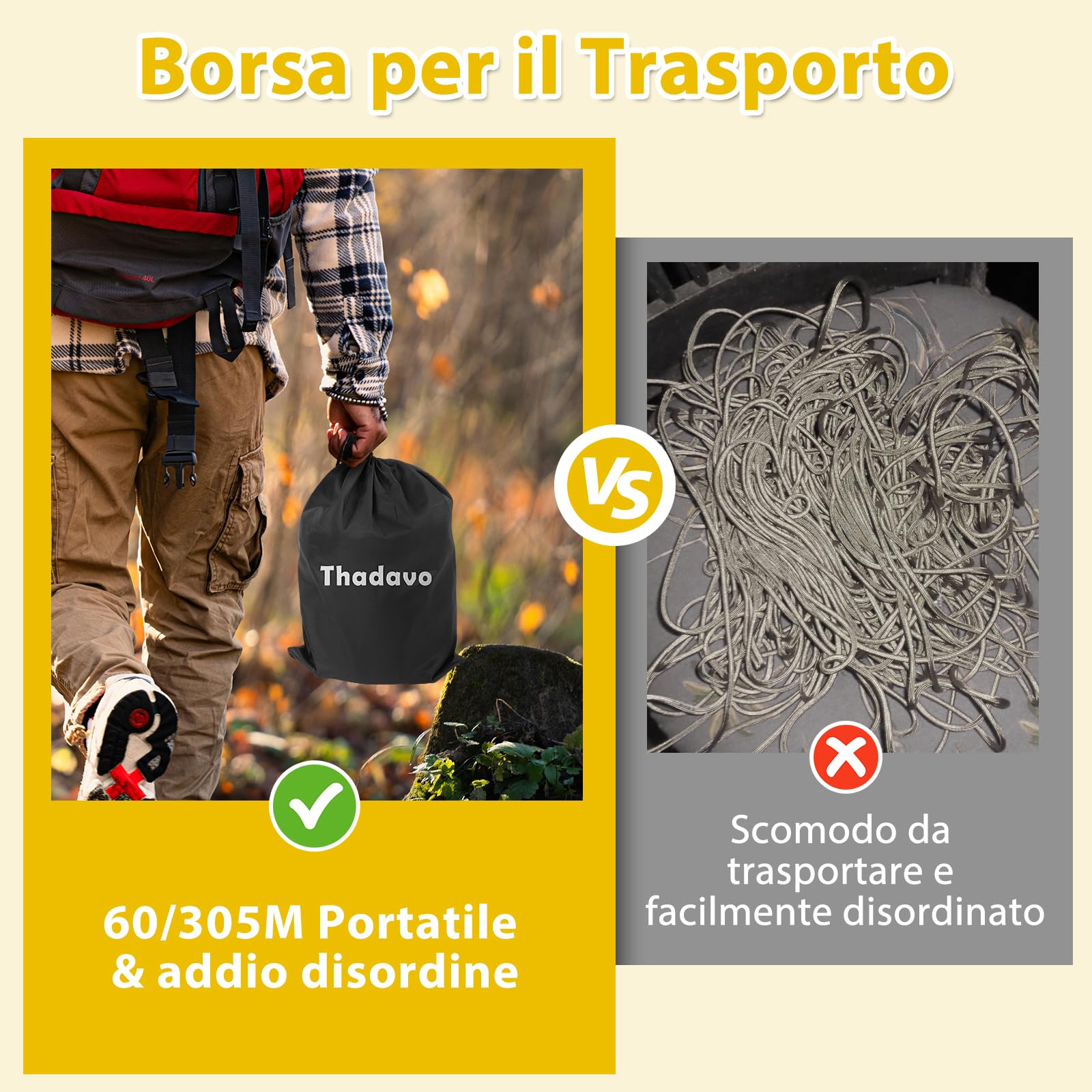 Aystkniet Paracord Riflettente, 15/30/60/305m Corde Paracorde
