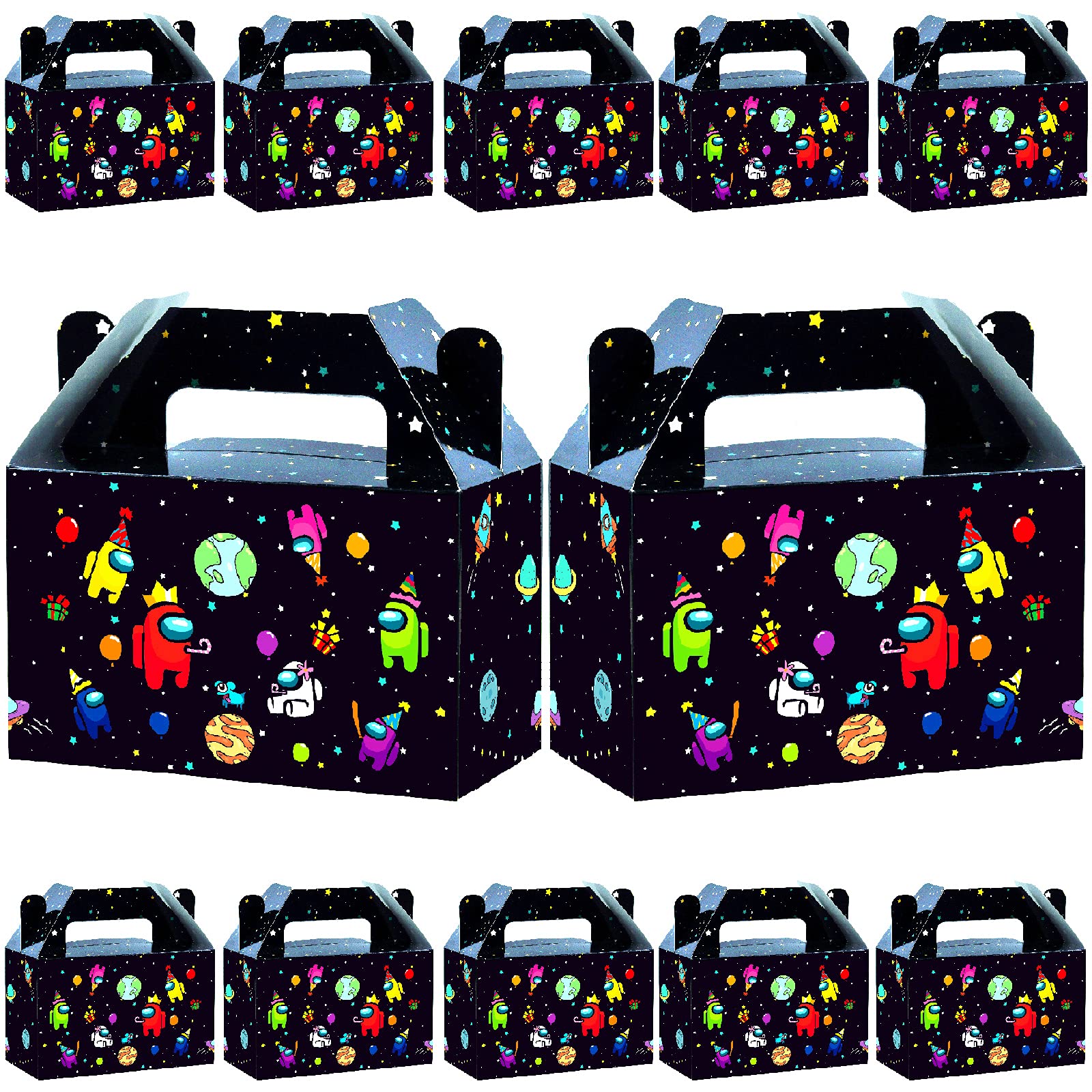 Buy 12Pack Paper Treat Boxes,Among us Birthday Decorations Gift Boxes