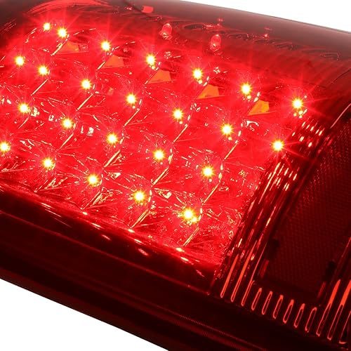 Miniatura 3 de DNA MOTORING TL-DRAM09-LED-CH-RD - Conjunto de luces traseras LED para lado del conductor y del pasajero compatible con Dodge Ram 1500 2500 3500