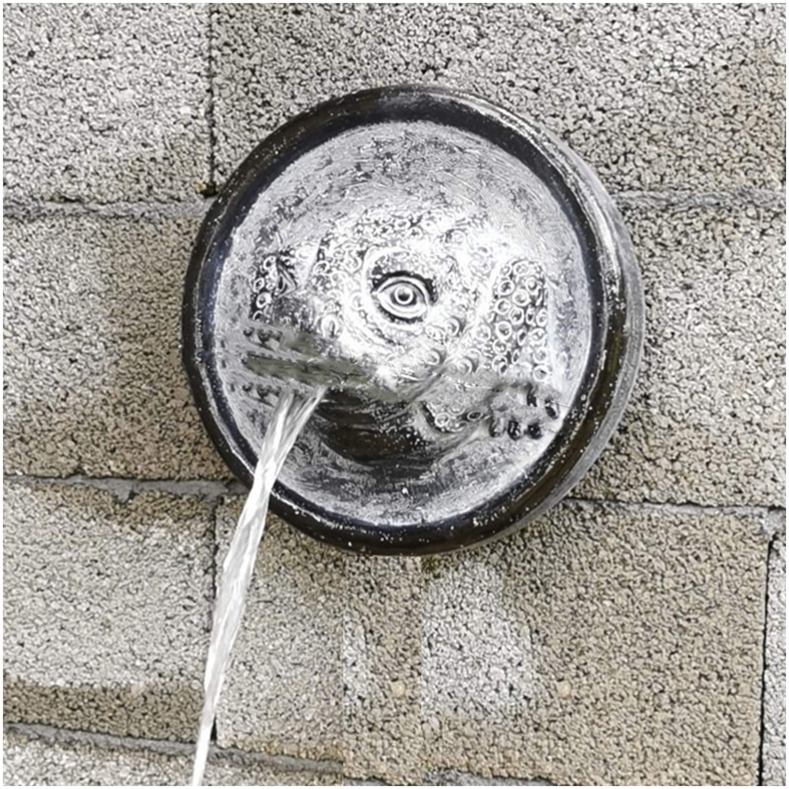 Toad - Fuente de agua para colgar en la pared, diseño de animales en 3D, para patio, jardín, terraza