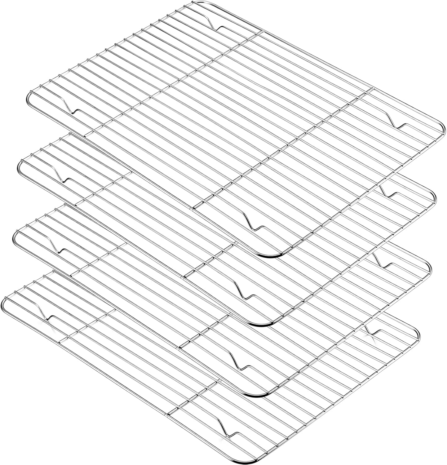 Amazon.com: P&P CHEF Baking Cooling Rack Set for Cooking Roasting, 4 ...