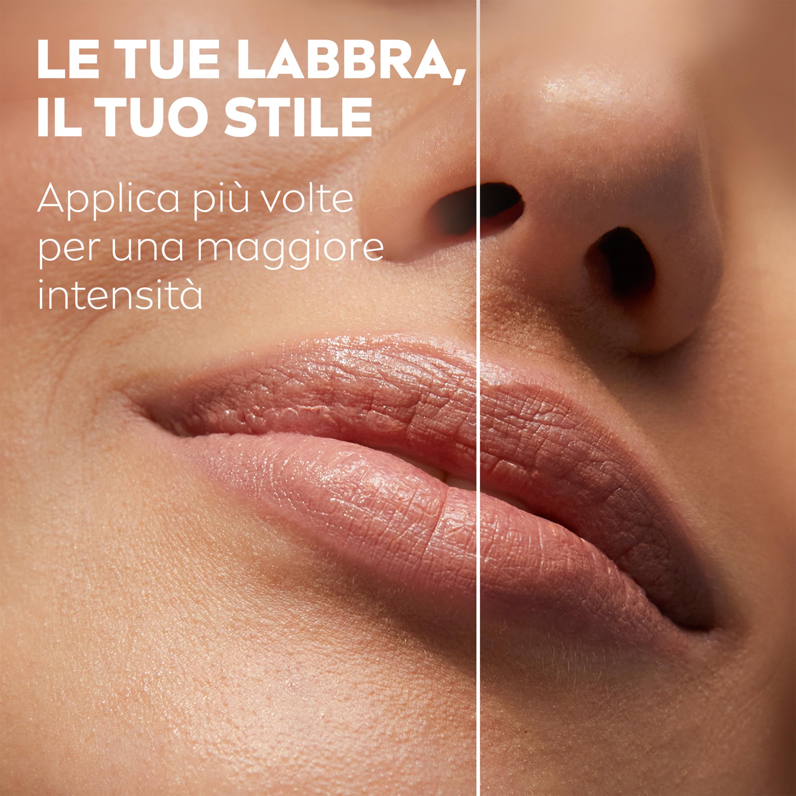 Labello Caring Beauty Lip & Cheek Nude 4.8 g, Burrocacao labbra e guance con una nota di colore nude, Balsamo labbra colorato e blush stick 2 in 1, Lip balm idratante con protezione SPF 30
