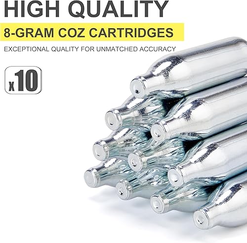 Miniatura 2 de Cartuchos de CO2 de 8 gramos / 12 gramos, sin rosca, cartuchos de cilindro de CO2 de alta calidad para pistolas de paintball, pistolas