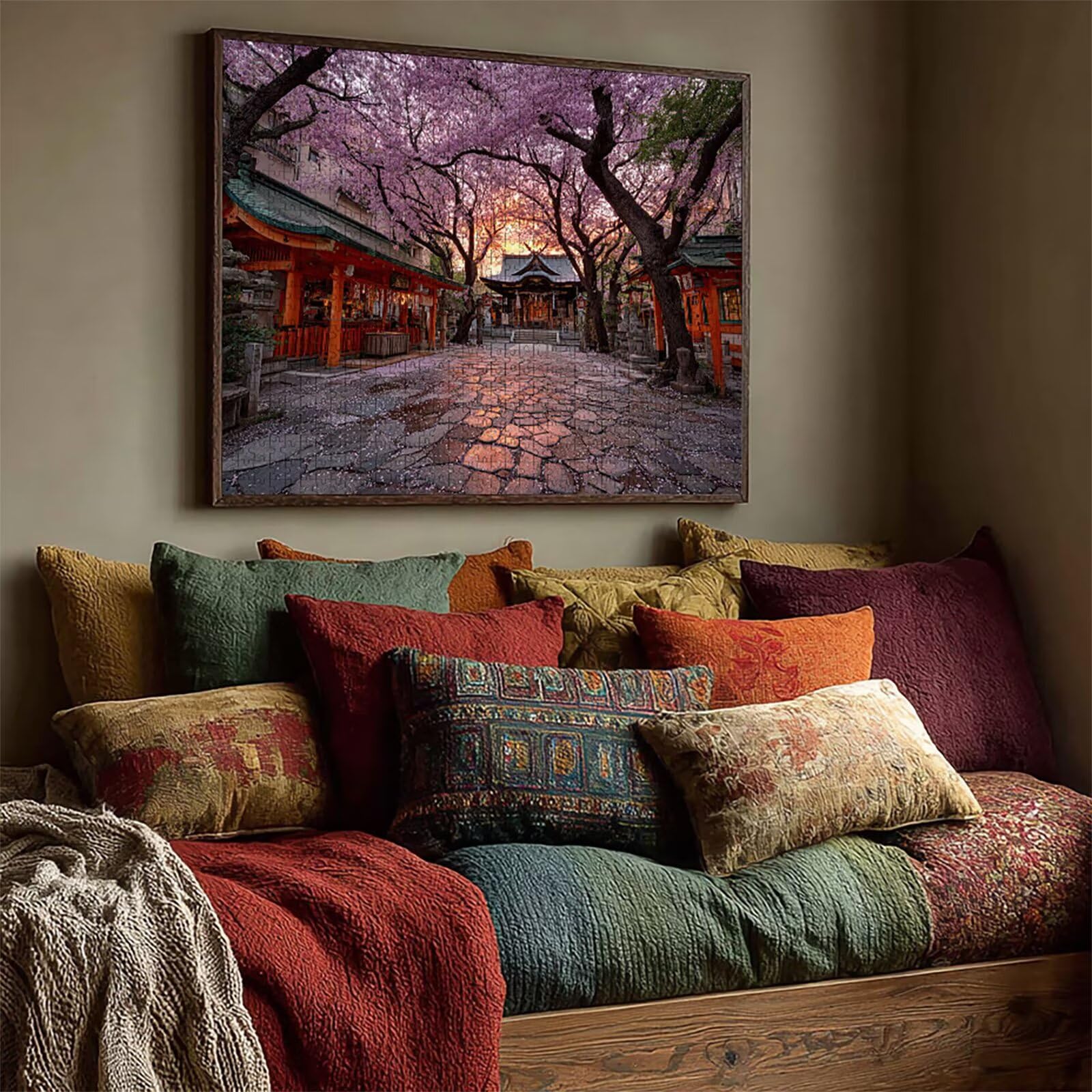 Baum Holz Puzzles 156x105cm, Sicht Jigsaw Puzzles 5000 Teile für Erwachsene Mit Box, EIN Herausforderndes Rätsel Game, Farbenfrohes Legespiel, Geeignet für die meisten Gruppen, Geschenke, 2-9559
