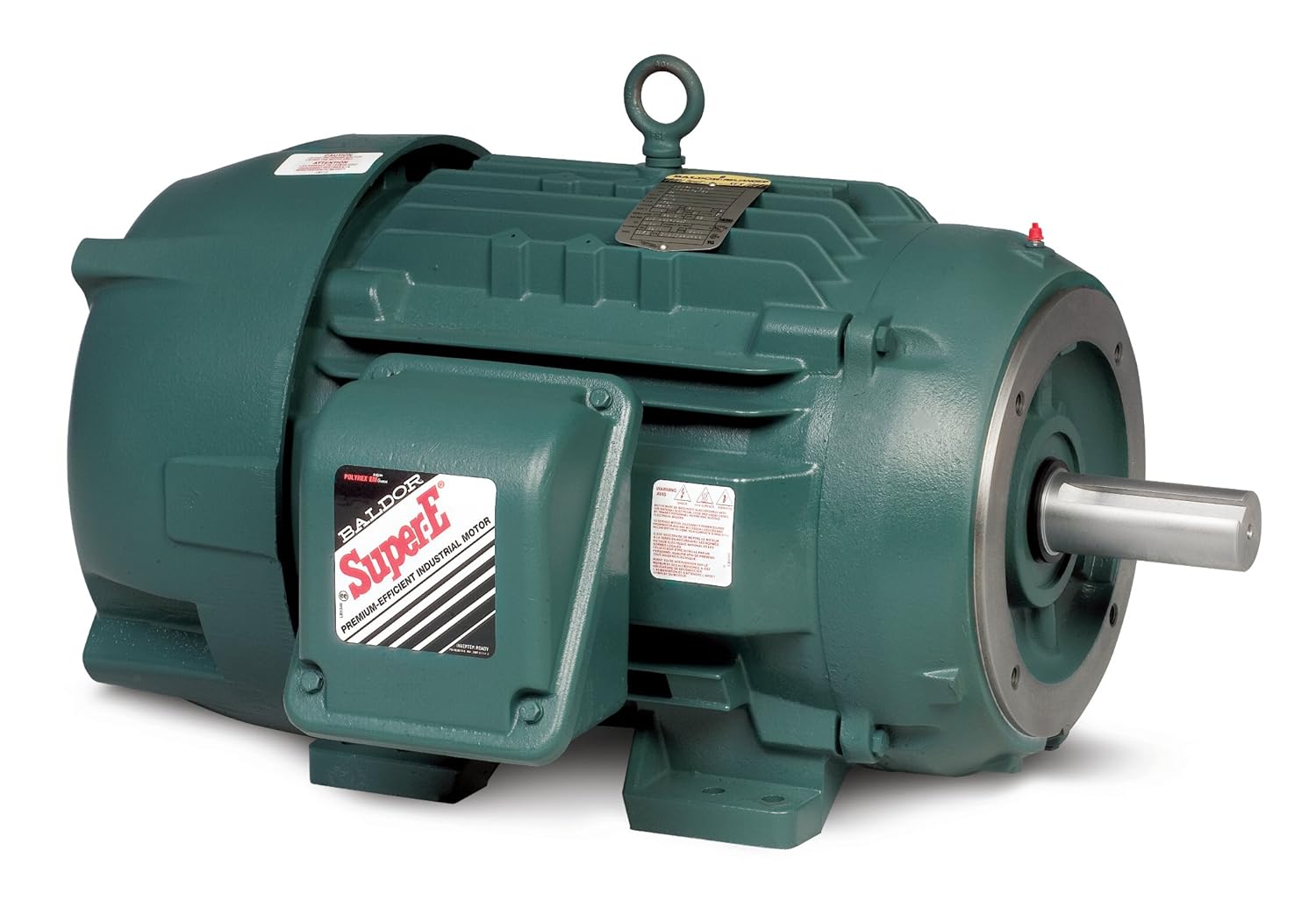 Three Phase, Totally Enclosed, 460 and 230/460Volts, C-Face, Severe Duty Motor, 5 hp, 3490 RPM, 3PH, 60 Hz, 184TC, 0632M, TEFC, F1, 230/460V