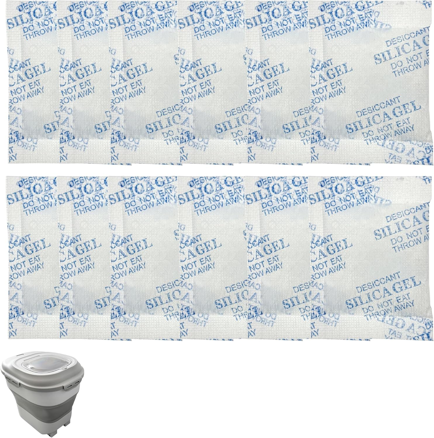 xcivi 12 Pack Pet Food Desiccant Bags for Collapsible Food